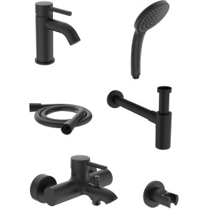 Ideal Standard Armaturen-Bundle 01 Aufputz Ceraline Silk Black