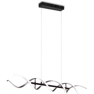 Moderne Trio LED Pendelleuchte Sequence, Aluminium gebürstet, dimmbar und Lichtfarbe einstellbar.