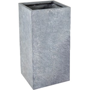 Grauer M Collections Pflanzkasten Arizona Cubihi, 60x28 cm, aus Clayfibre für Innen- und Außenbereich.