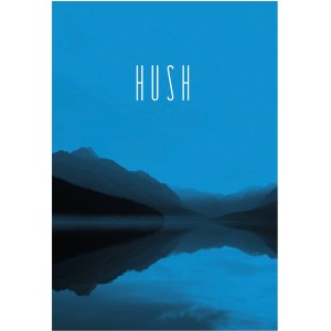 Komar Wandbild Word Lake Blue 50 x 70 cm