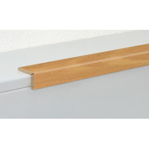 Knickwinkelleiste Erftbuche, folierte MDF-Leiste für Boden, Wand und Decke.