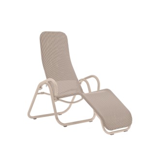 Acamp Bäderliege Calypso in Toffee: Stahlrohrgestell mit atmungsaktivem Acatex-Gewebe. Ideal für Garten und Terrasse.