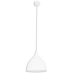 Weiße Näve Pendelleuchte Pinhead, Ø 28 cm, aus Metall. Moderne Hängelampe für den Innenbereich.