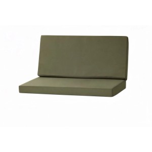 Grünes Kissen-Set für Hollywoodschaukel, 130x50x7cm, 2-Sitzer Gartenmöbel.