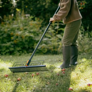 Fiskars Rasenrechen OneClick Orange-Schwarz