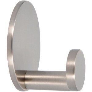 Siro Haken 2335, selbstklebend, Edelstahlfarbig glänzend, Ø 50 mm.