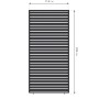 Paragon Outdoor Lamellen-Sichtschutz für Pergola Grand Tuscan 12 Grau 114x234 cm_11