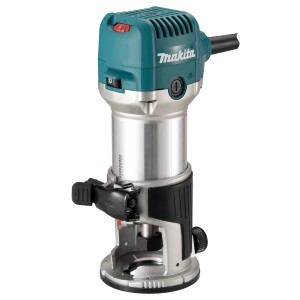 Makita Einhandfräse RT0702CX2J (710 W) für Holzbearbeitung und Hobbyanwendungen.