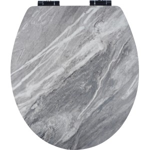baliv WC-Sitz Vouga mit Marmoroptik und Absenkautomatik.