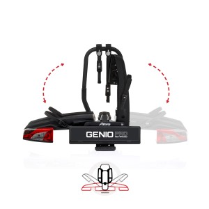 Atera Genio Pro Advanced Black Edition Fahrradträger für Anhängerkupplung, abklappbar.