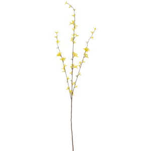 Gelbe Mica Decorations Forsythia Kunstpflanze, 97 cm hoch.