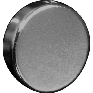 Runder, silberfarbener A.S. Creation Powermagnet (Ø 20 mm) für Pinnwände, 4er-Pack.