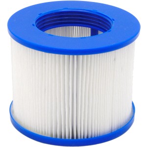 Filterkartusche für Infinite Whirlpool, weiße Lamellen mit blauem Rand.