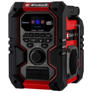 Einhell Akku-Radio TE-CR 18 Li: Robustes Baustellenradio mit Bluetooth, DAB+, FM und USB-Anschluss.