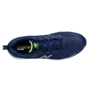 New Balance Logic S1 PL Sicherheitsschuh, marine/gelb, Gr. 40, mit Fiberglas-Zehenkappe.