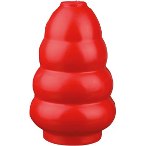 Roter Jollypaw Jumper aus Naturgummi, 8 cm, für Hunde. Apportierspielzeug zur Förderung des Spieltriebs.