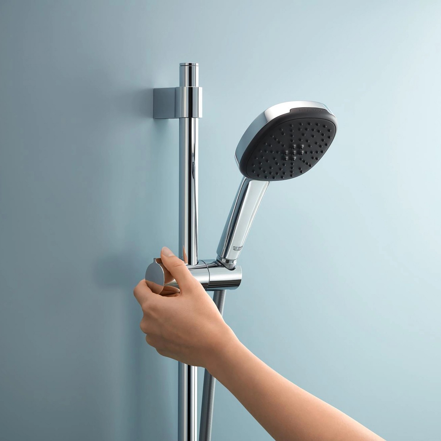 Grohe Quickfix Brausestange Vitalio Universal 900 mm mit Handbrause in Chrom.