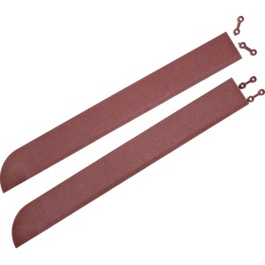 Andiamo Eckleisten Terracotta, 2 Stück, für Terrassenplatten. Kunststoff, 43 cm lang.