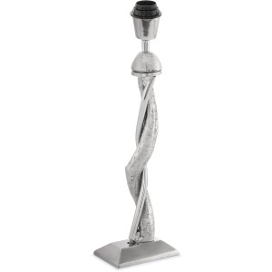 Eglo Lampenfuß Bedworth, Nickel, 48cm hoch. Tischleuchte aus Aluguss für E27 Leuchtmittel.