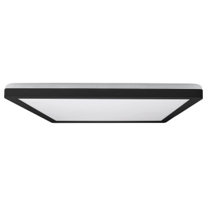 Schwarze E2 Elektro LED Deckenleuchte Q420, 24W, mit einstellbarer Farbtemperatur.