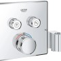 Grohe Grohtherm SmartControl Thermostat mit Absperrventilen und Brausehalter, Chrom.