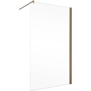Schulte Walk In Duschwand Alexa Style 2.0 in Kupferoptik, 120x200 cm.