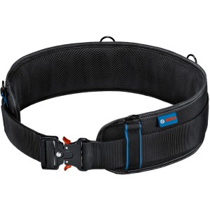 Bosch Professional Werkzeuggürtel 108, gepolstert, mit D-Ringen für Schultergurte und ProClick-Halter.