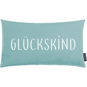 Magma Kissen Glückskind 30 cm x 50 cm Mint