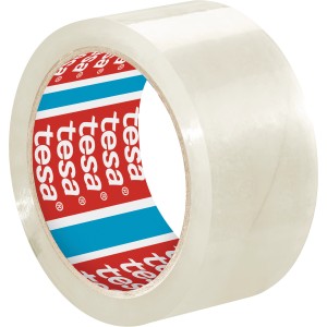 Rolle transparentes Tesa Pack Paketband Solid & Strong, 66 m x 5 cm.
