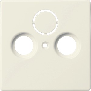 Busch-Jaeger Antennenabdeckung Solo, elfenbeinweiß, für Antennendosen.