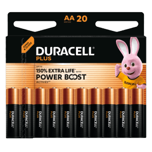 Duracell AA Alkaline Batterien, 20er Pack. Leistungsstarke Batterien für diverse Geräte.