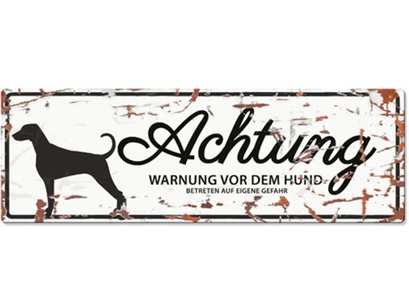 Nanyuk Dalmatiner Warnschild – Metallschild 30,5x20 Cm Für Hundebesitzer