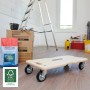 Wagner Transporthilfe 1327 mit 300 kg Tragkraft, Holzbrett mit Rollen. FSC®-zertifiziert.
