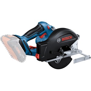 Bosch Professional Akku-Kreissäge GKM 18V-50 mit Akkus in L-Boxx. Handkreissäge in Blau und Schwarz.