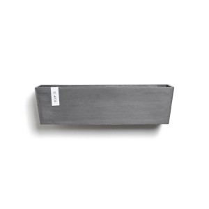 Ecopots Pflanztopf Manhattan Wall L Grau 55 cm x 15 cm