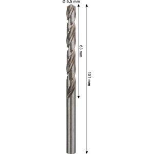 Bosch Spiralbohrer Pro Metal HSS-G, silberner Metallbohrer für präzise Bohrlöcher.