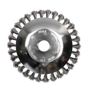 Texas Universal Stahlbürste 20,32 cm für Rasentrimmer und Sensen.