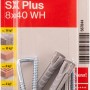 Fischer Spreizdübel SX Plus mit Winkelhaken, 8x40 mm, 5er-Pack