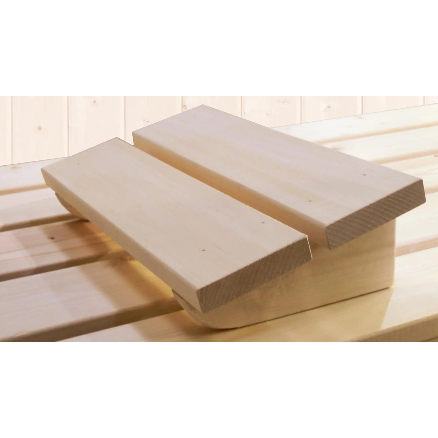 Weka Sauna Kopfstütze aus Fichtenholz für Elementsauna Varberg