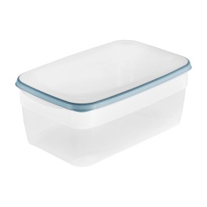 Keeeper Frischhaltedose Franco, 5,4 l, transparent mit blauem Deckelrand.