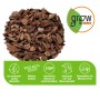 GROW by OBI Pinienrinde, mittelgrobe Struktur (15-25mm) zur Beetabdeckung und Unkrautunterdrückung.