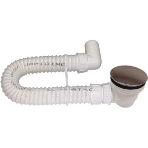 Sanotechnik Siphon mit flexiblem Schlauch für Brausetassen (90mm)