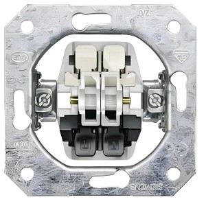 Siemens Delta Jalousieschalter Einsatz für Rollladensteuerung, Detailansicht.