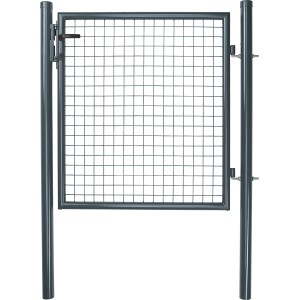 Wellengitter-Einzeltür Anthrazit 1 m x 1 m