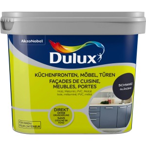Dulux Fresh Up Lack für Küchen, Möbel und Türen Glänzend Schwarz 750 ml
