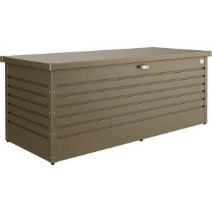 Biohort FreizeitBox 180 in Bronze-Metallic: Universalbox aus Stahlblech für Garten & Terrasse.