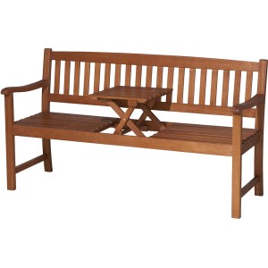 Siena Garden 2er Bank Florida Natur 60 cm x 159 cm x 88 cm FSC®