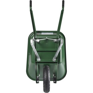 Haemmerlin Schubkarre Pro Select, 90 l, verstärkt, grüne Mulde, stabiles Gestell für Bauarbeiten.