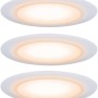 Paulmann LED Einbauleuchten-Set Suon, extra warmweiß, 3er-Set