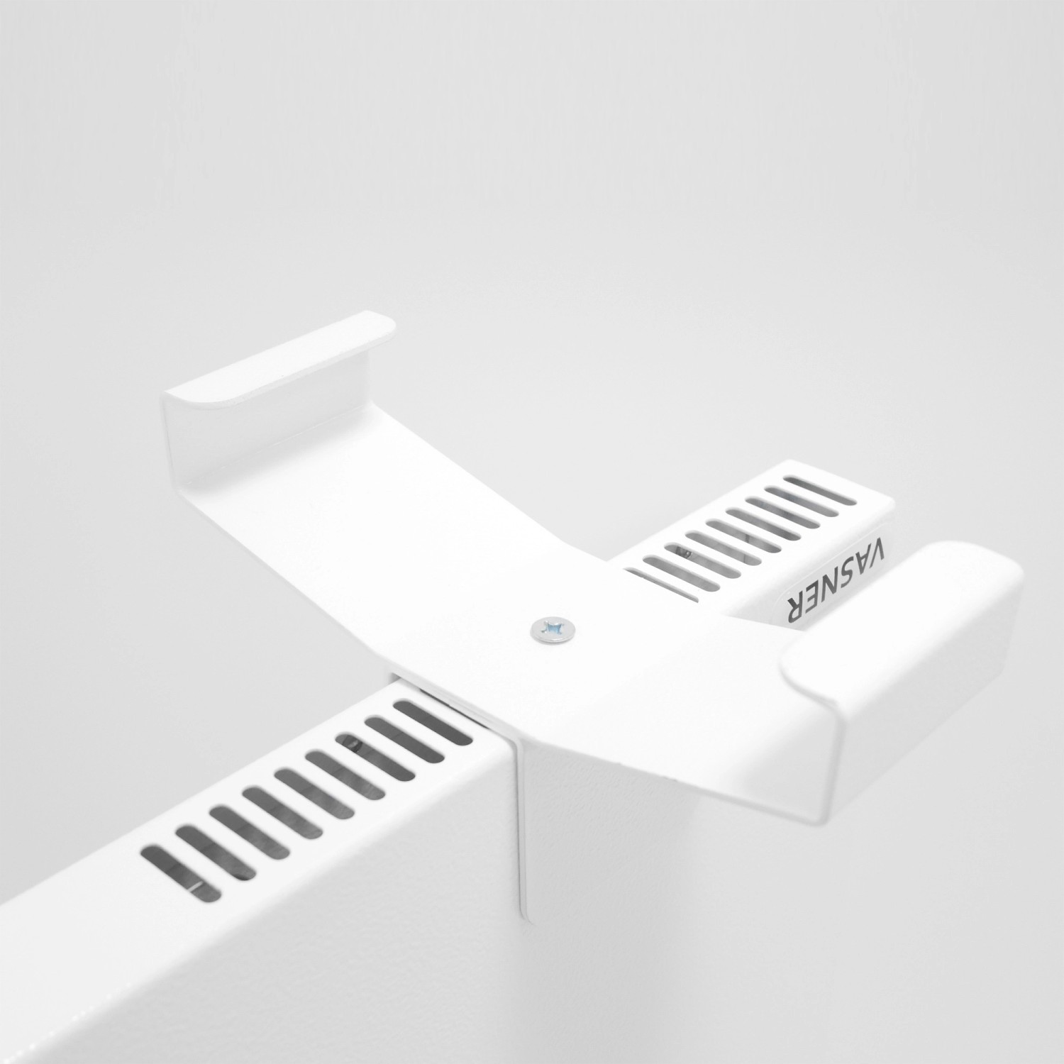 Vasner Standfüße für Konvi Infrarotheizung, weiße Halterung zur Umwandlung in eine Standheizung.